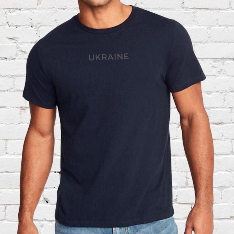 Футболка чоловіча з вишивкою Ukraine 2XL Чорний (925367-18-3)