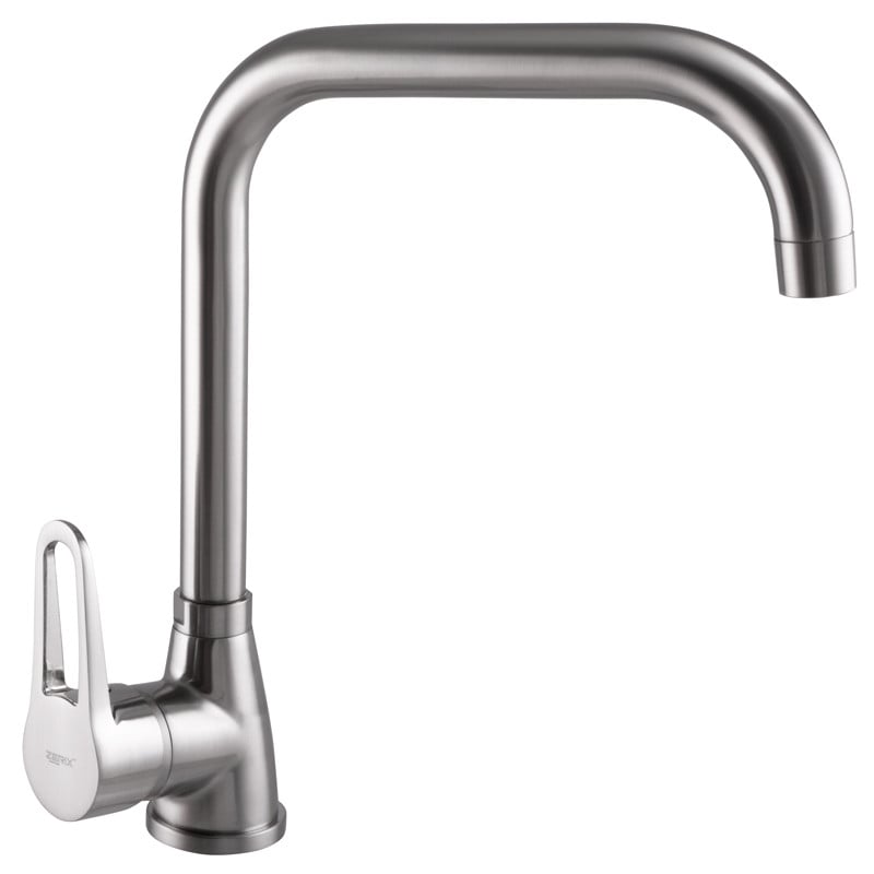 Змішувач для кухні Zerix SOP7 045 нержавіюча сталь (ZX2652)