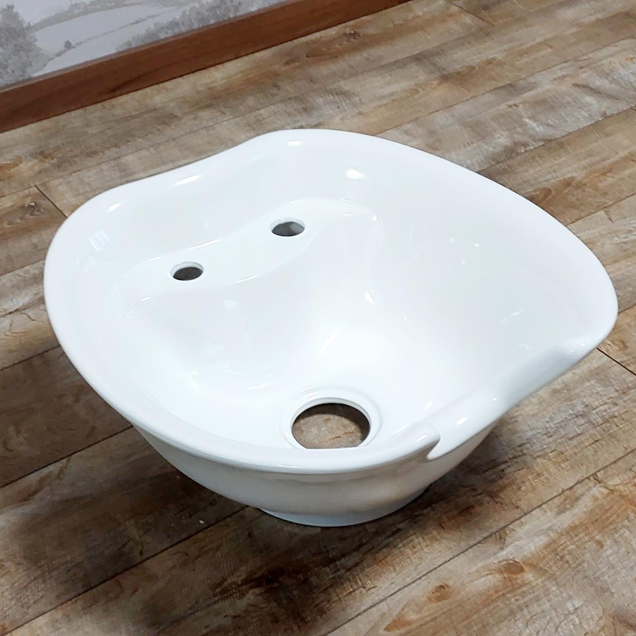 Раковина к парикмахерской мойке ДенІС professional Rumba 0331 керамическая Белый (1453071346) - фото 2 Раковина к парикмахерской мойке ДенІС professional Rumba 0331 керамическая Белый (1453071346) - фото 2