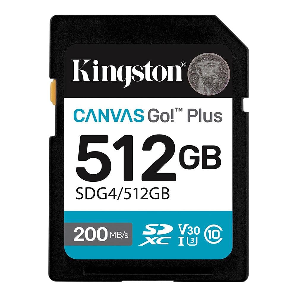 Карта пам'яті SDXC UHS-1 U3 Kingston Canvas Go! Plus 512 Гб class 10 A2 V30 R200MB/s W160MB/s (34645905)
