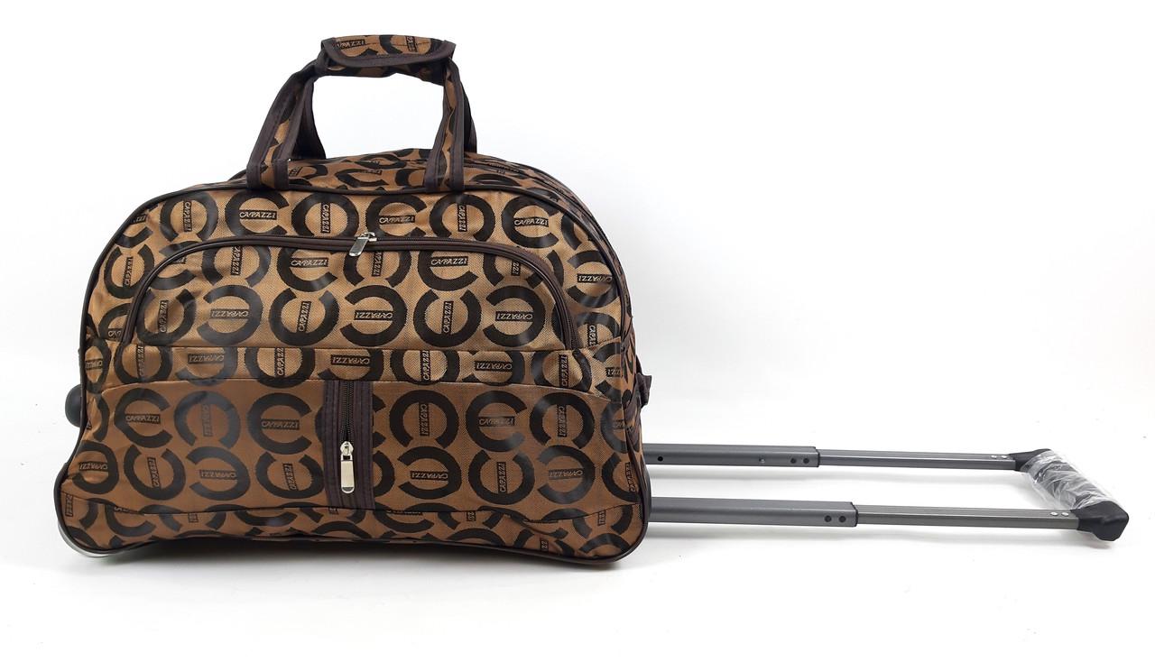 Сумка на колесах 60х32х36 см 65 л Коричневый (1505-1) - фото 2 Сумка на колесах 60х32х36 см 65 л Коричневый (1505-1) - фото 2