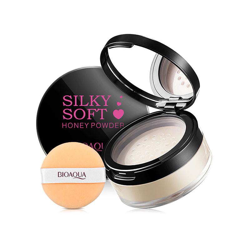 Пудра розсипчаста BIOAQUA Silky Soft Honey Powder Тон No7 Tender Tone 15 г маскувальна вади - фото 1