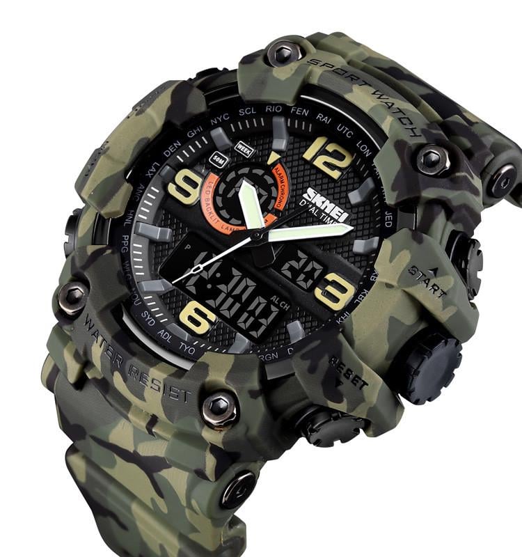 Годинник наручний Skmei 1520 Camouflage Green (17151) Годинник наручний Skmei 1520 Camouflage Green (17151)