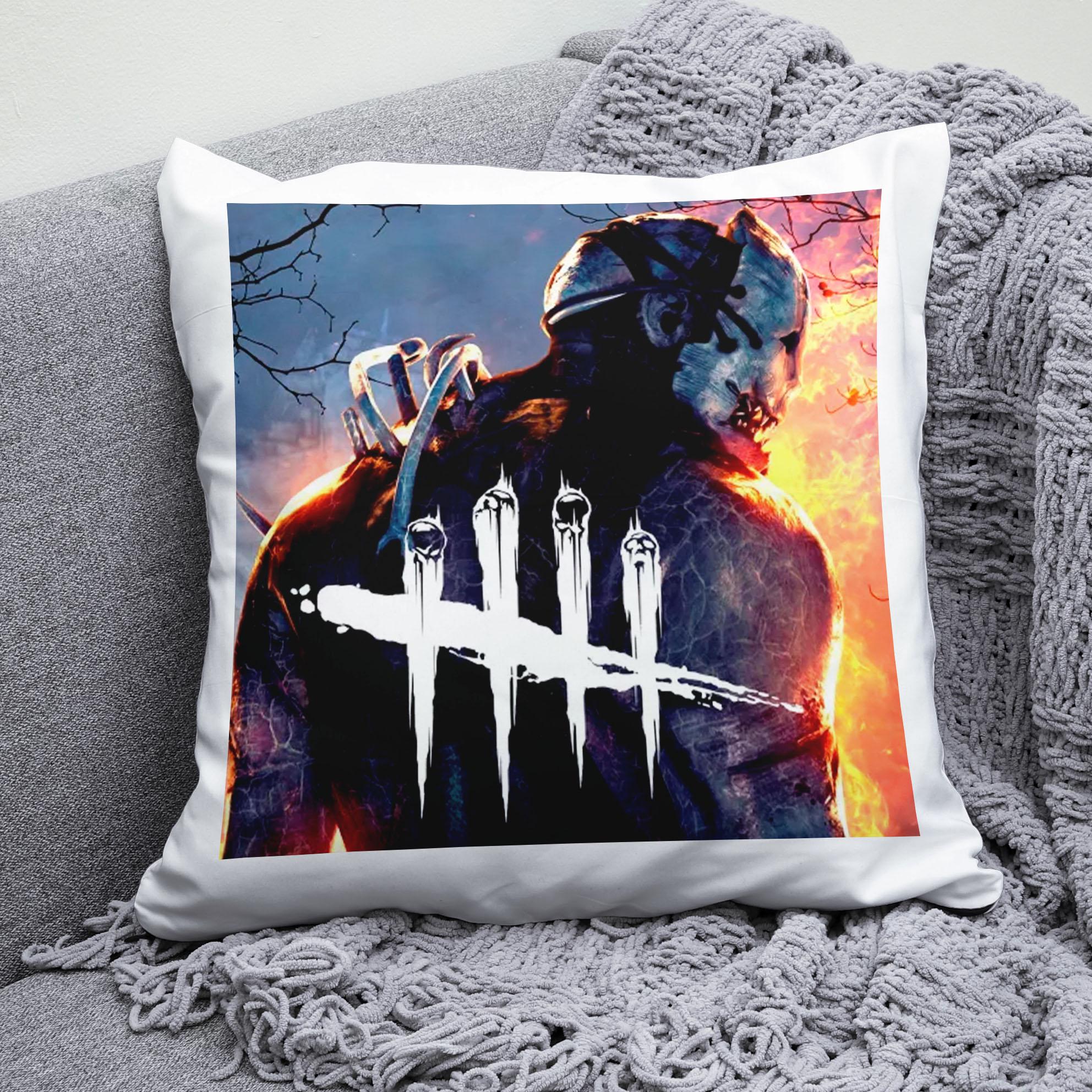 Плюшевая подушка квадрат с принтом игры Dead by Daylight