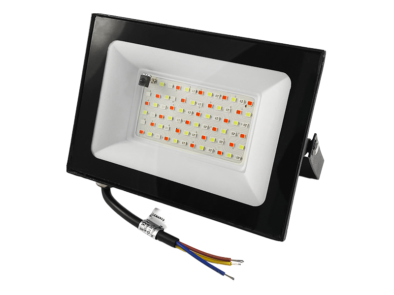 Прожектор світлодіодний Lemanso LMP76-50 з пультом керування 50W RGB IP65 (7213)