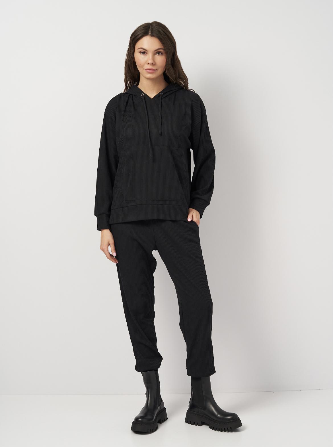 Костюм в рубчик женский Мари р. 50 Черный (2285640803)