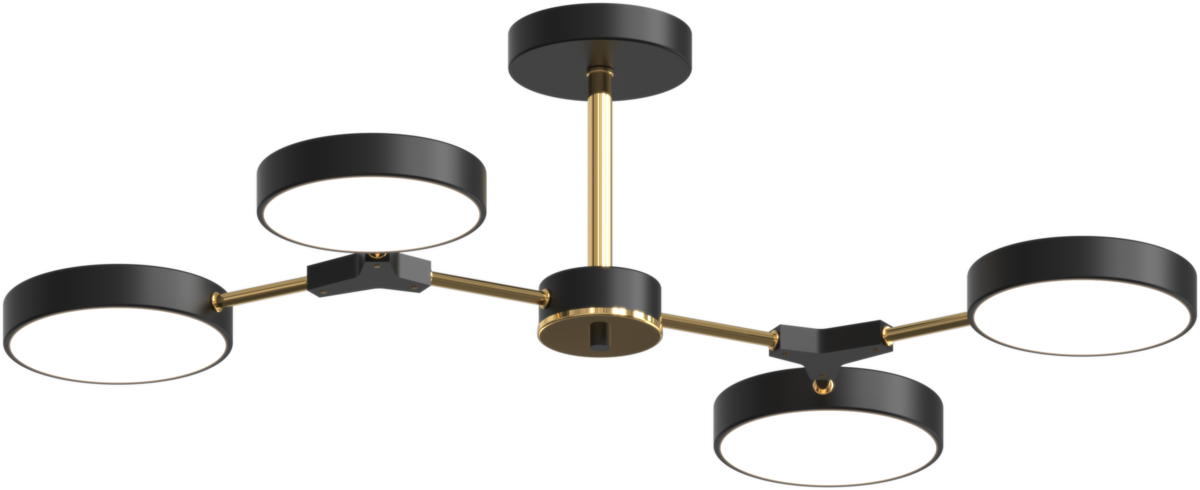 Люстра Platinum B X13246/4 BK/FGD светодиодная акриловая (41529) Люстра Platinum B X13246/4 BK/FGD светодиодная акриловая (41529)