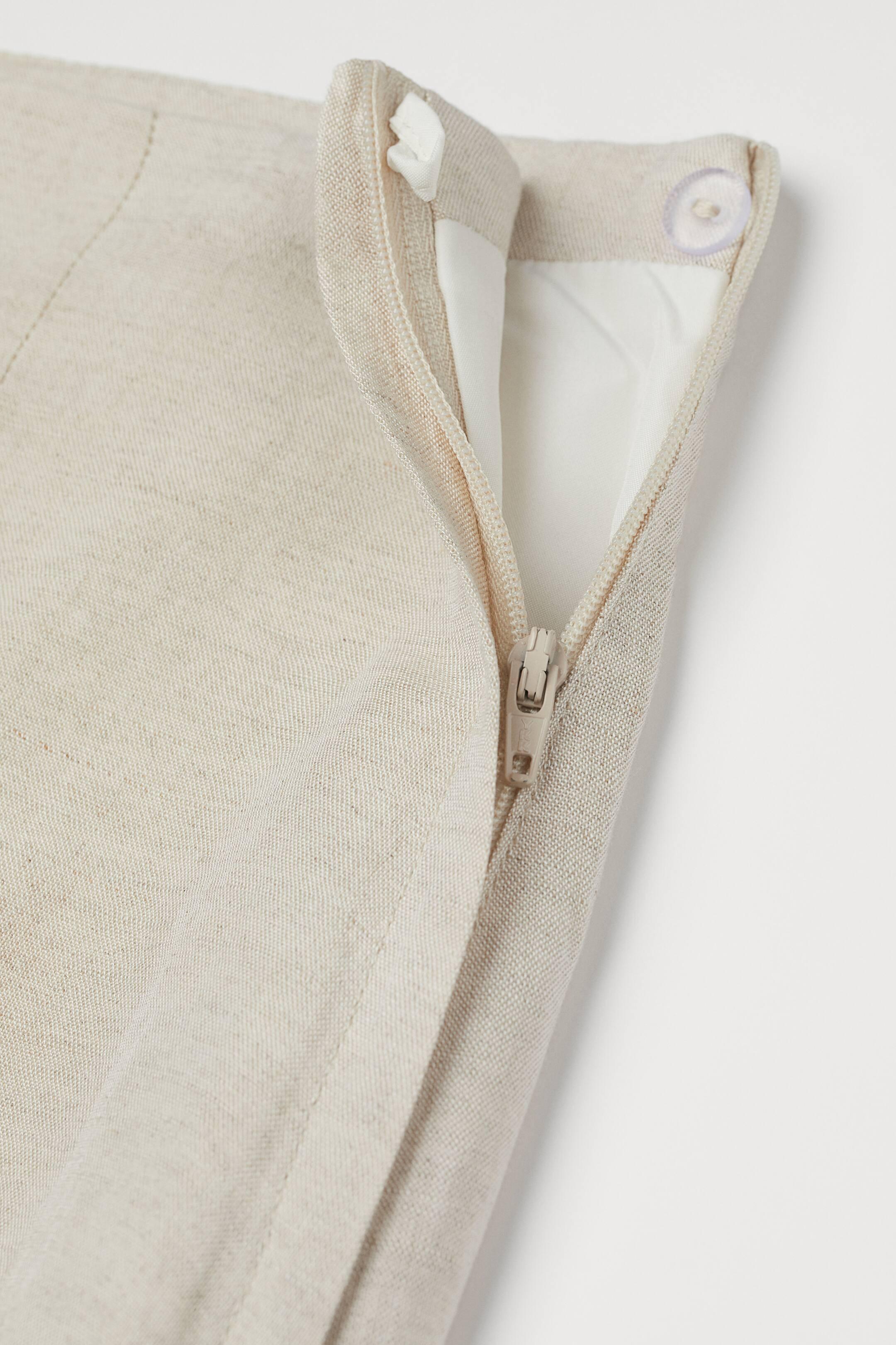 Юбка льняная бленд M Светло-бежевый (9918103wer) - фото 2 Юбка льняная бленд M Светло-бежевый (9918103wer) - фото 2