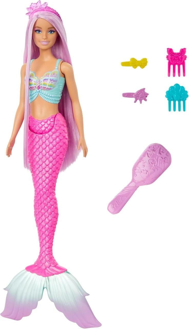 Кукла-русалочка Barbie Волшебные прически серии Фантастический мир (HRR00)