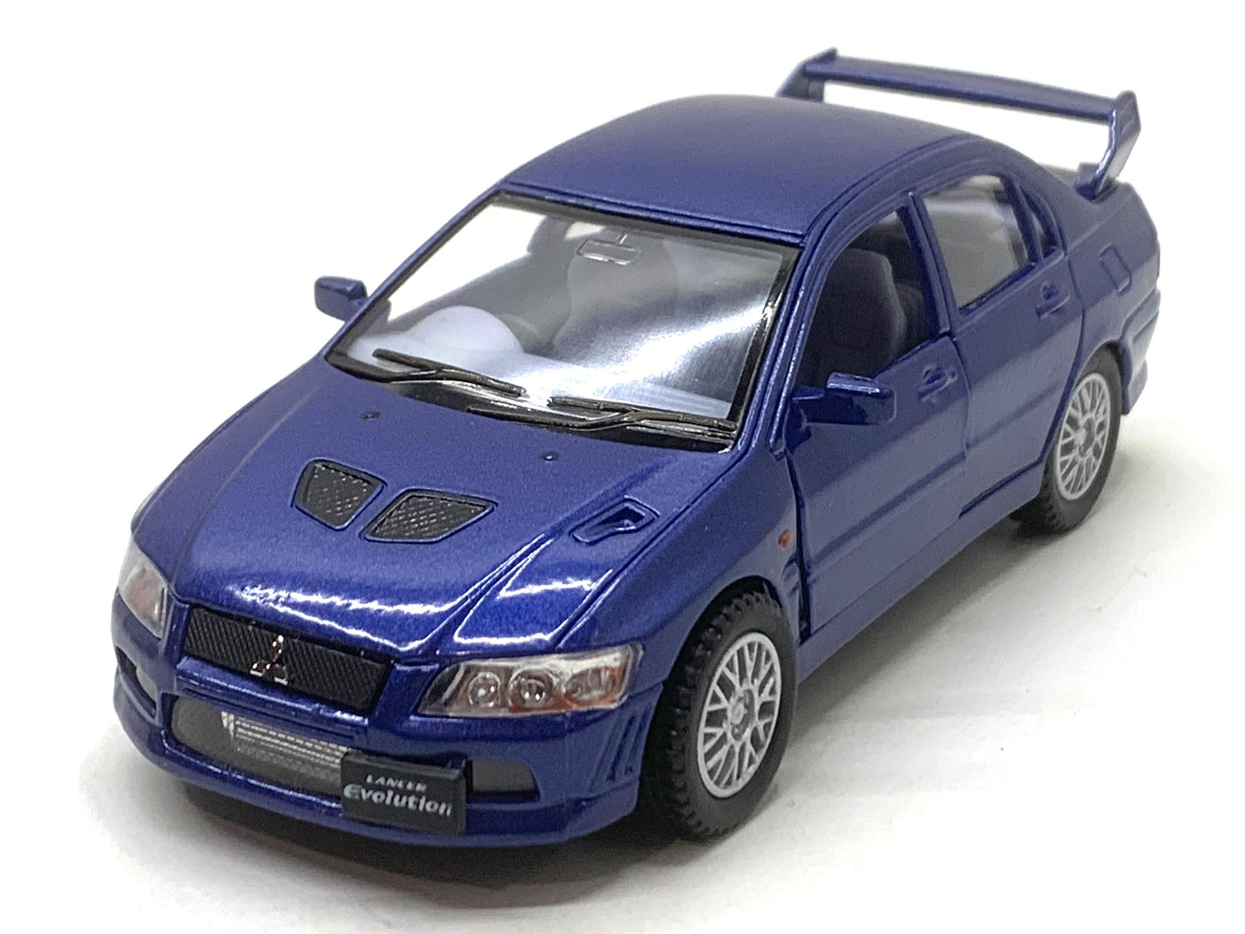 Машинка Kinsmart Mitsubishi Lancer Evolution VII металлическая Синий (KT5052W)