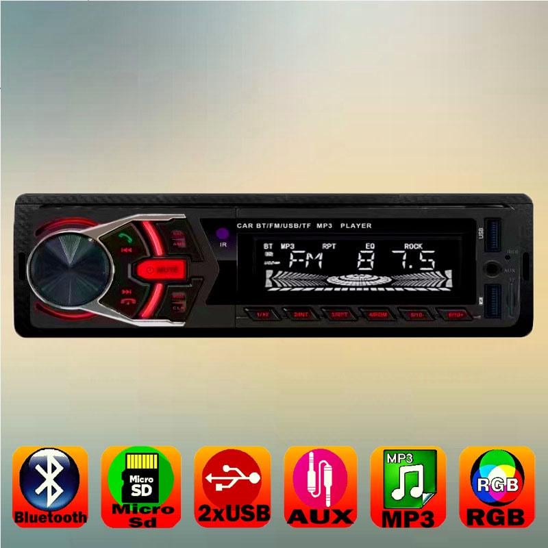 Автомагнітола 1din JSD G-1103 ISO 2xUSB Bluetooth RGB SD/AUX/FM (20463753) - фото 3