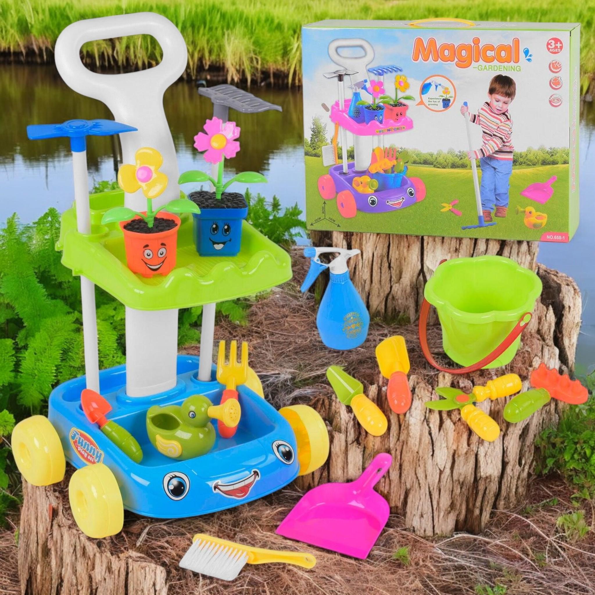 Игровой набор Shantou Gepai Magical Gardening Маленький садовник 16 элементов (G_658-1) - фото 2 Игровой набор Shantou Gepai Magical Gardening Маленький садовник 16 элементов (G_658-1) - фото 2