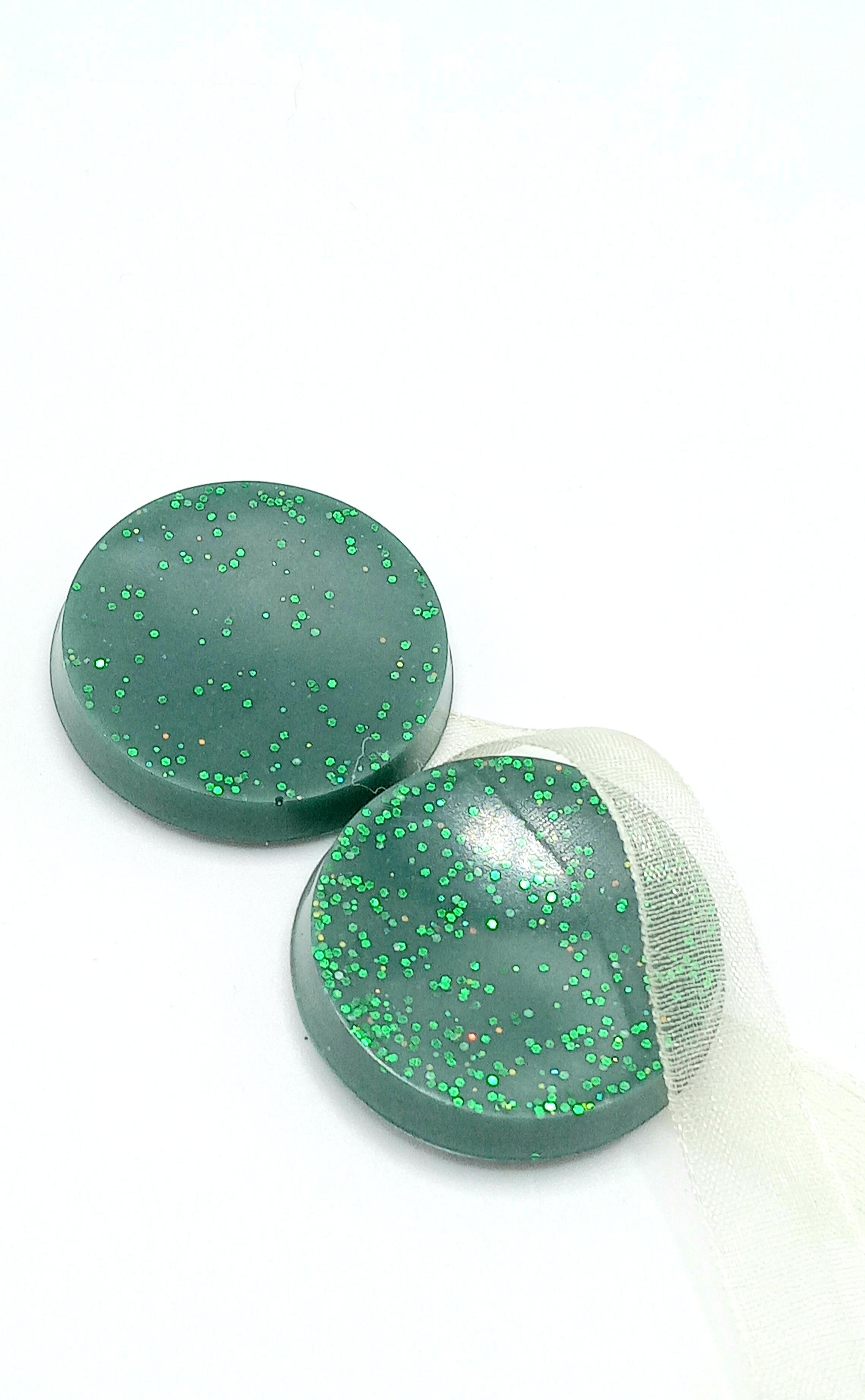 Магніт для штор Коло двосторонній 3 см Темно-зелений (9232457)
