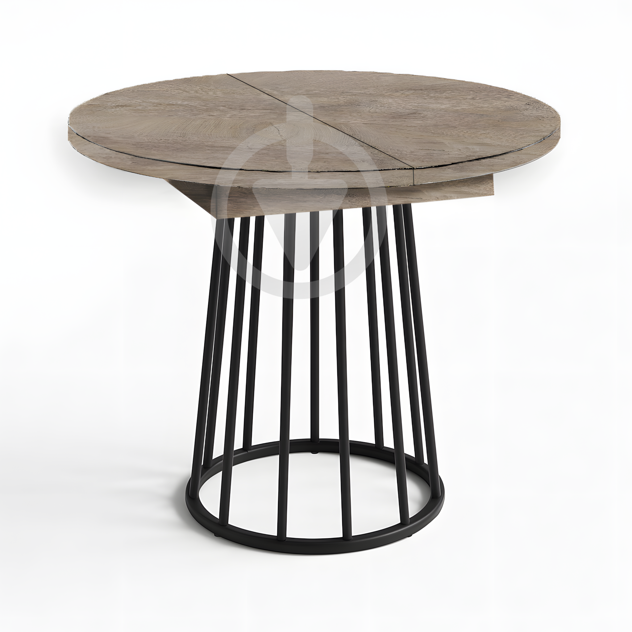 Стол кухонный раскладной RoMax Elegant Slide 80x80/110x80 см Loft Дуб Эндгрейн/Черный - фото 1 Стол кухонный раскладной RoMax Elegant Slide 80x80/110x80 см Loft Дуб Эндгрейн/Черный - фото 1