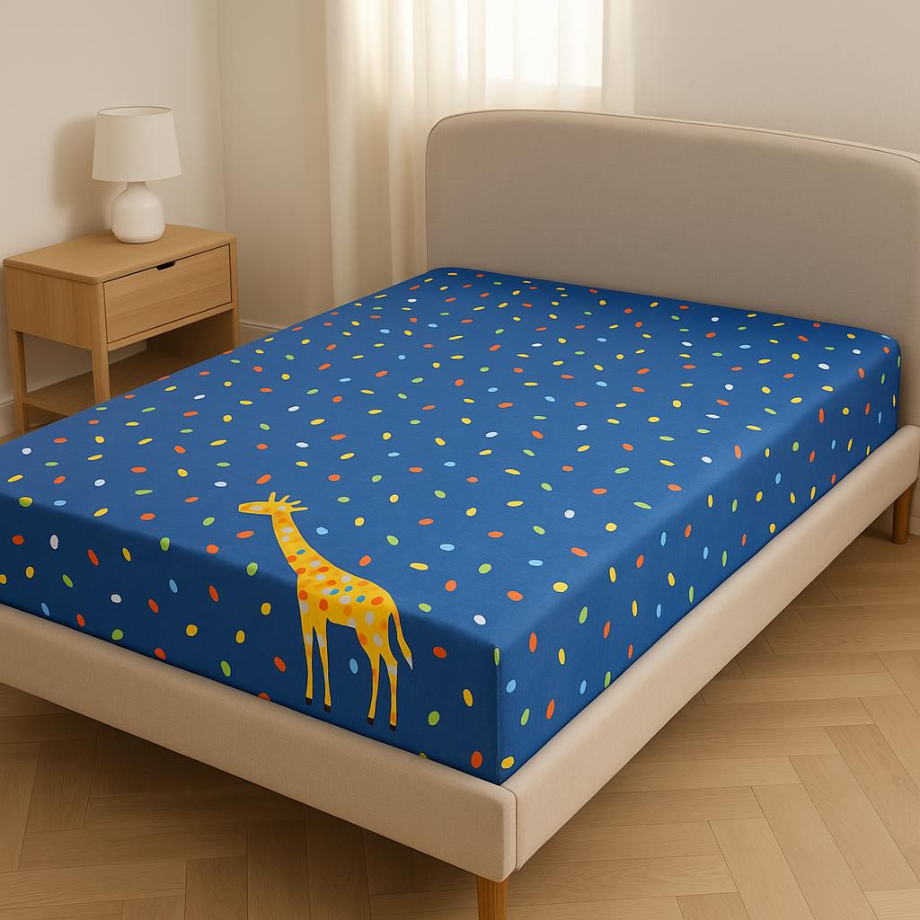 Простынь на резинке Жираф бязь 160х200 см (G-5497/WP/x160) Простынь на резинке Жираф бязь 160х200 см (G-5497/WP/x160)