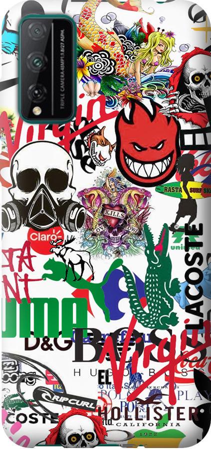 Чехол на Huawei Honor Play 4T Pro Many different logos (4022u-1914-42517) Чехол на Huawei Honor Play 4T Pro Many different logos (4022u-1914-42517)