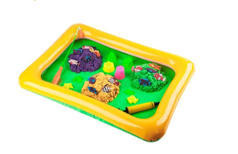 Гра велика Danko Toys 2в1 кльова риболовля та кінетичний пісок (KRKS-01-01U)