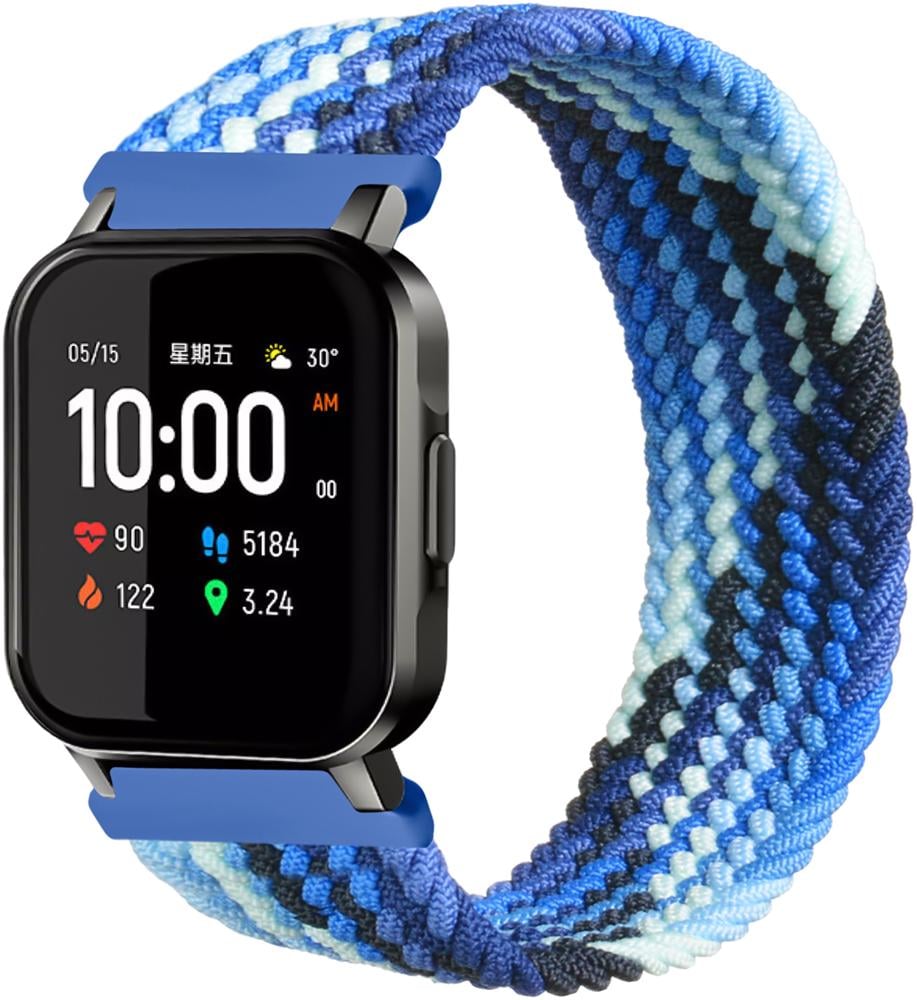 Ремінець Solo Loop Multi для Haylou Smart Watch 2 (LS02) 145 мм Blue White (26298-62)