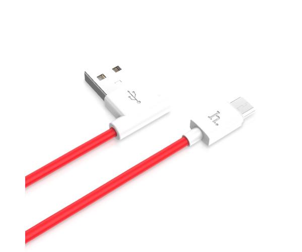 Кабель Data Hoco UPM10 Micro-USB L Shape Чорний - фото 3