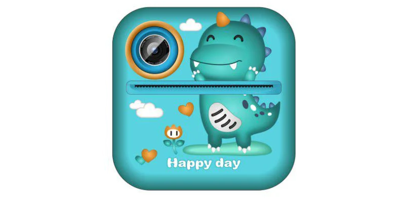 Дитячий фотоапарат з миттєвим друком S2 Динозавр Бірозовий (412/3)