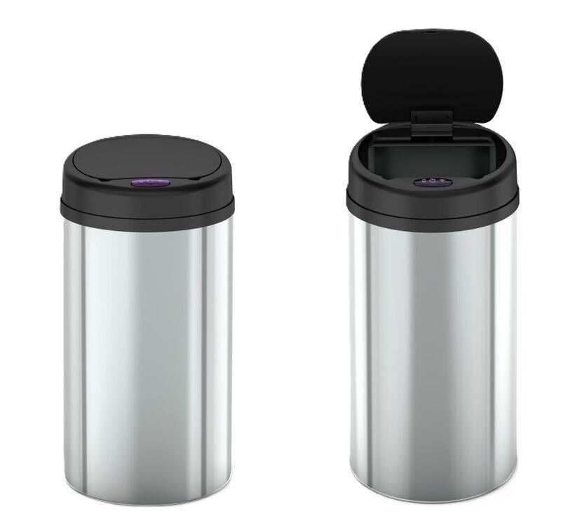 Ведро для мусора MIXXUS Premium Ellipse-TC0109 сенсорное 9 л Хром/Черный (OL-MI7083) - фото 2 Ведро для мусора MIXXUS Premium Ellipse-TC0109 сенсорное 9 л Хром/Черный (OL-MI7083) - фото 2