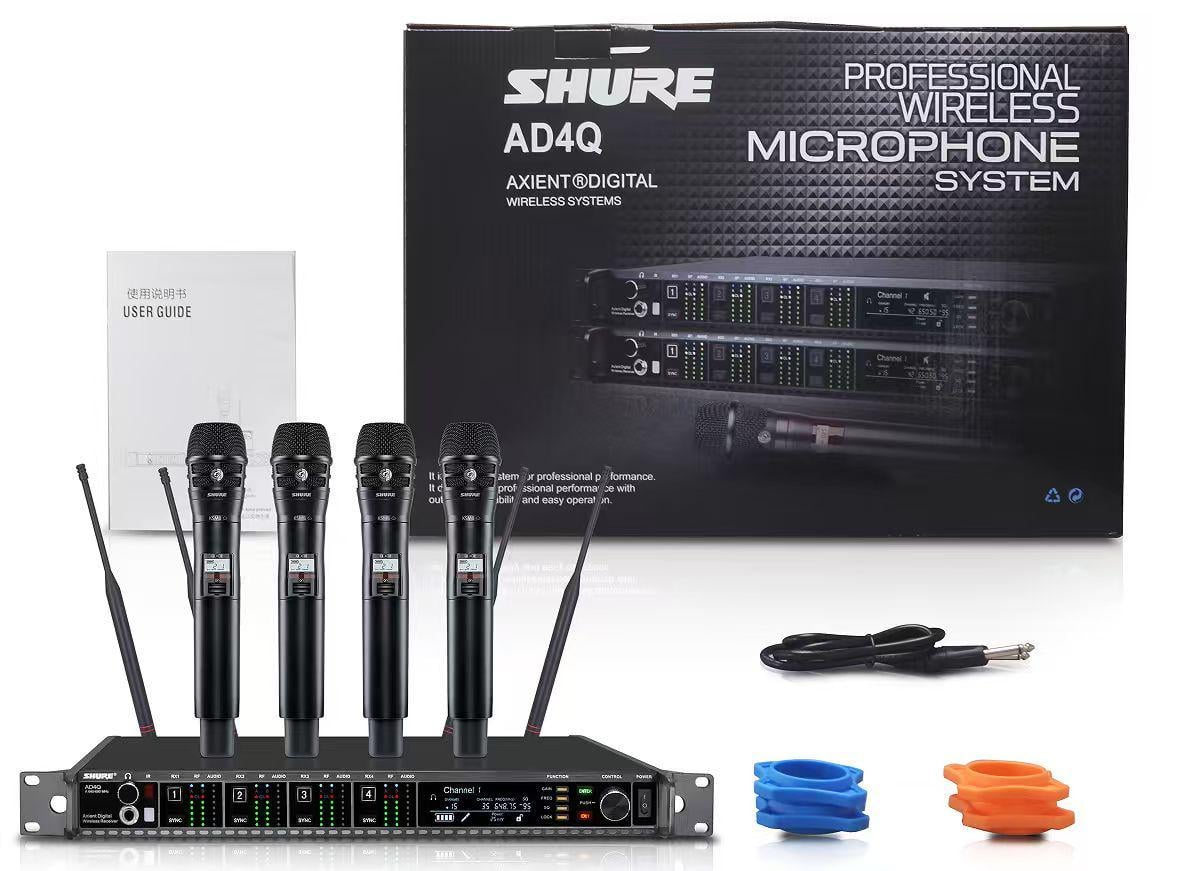 Радиосистема профессиональная SHURE AD4Q/KSM8 с 4 ручными микрофонами (0151) Радиосистема профессиональная SHURE AD4Q/KSM8 с 4 ручными микрофонами (0151)