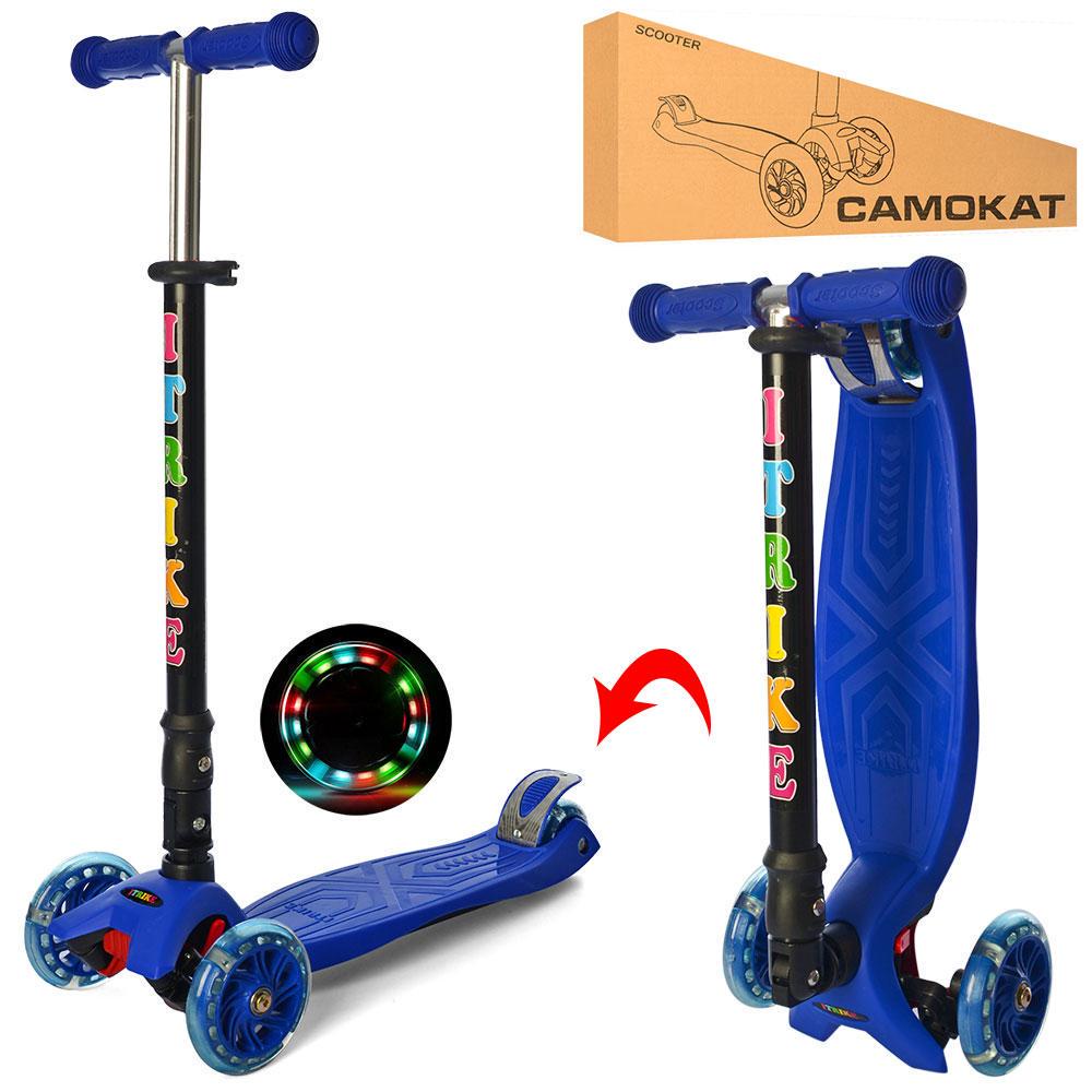 Самокат триколісний MAXI з підсвічуванням коліс (JR 3-003-1-DBL) - фото 2 Самокат триколісний MAXI з підсвічуванням коліс (JR 3-003-1-DBL) - фото 2