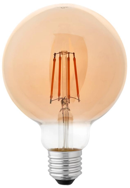 Лампа светодиодная Delux G95 6 Вт 2700K 220 В E27 (13990261) Лампа светодиодная Delux G95 6 Вт 2700K 220 В E27 (13990261)