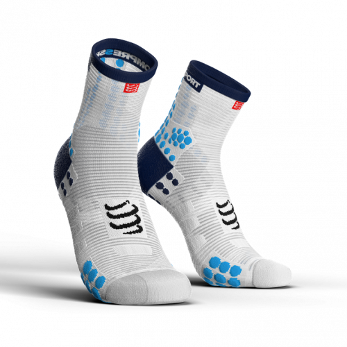 Носки спортивные для бега Pro Racing Socks V3.0 Run High Т2 White/Blue (b01340a4)