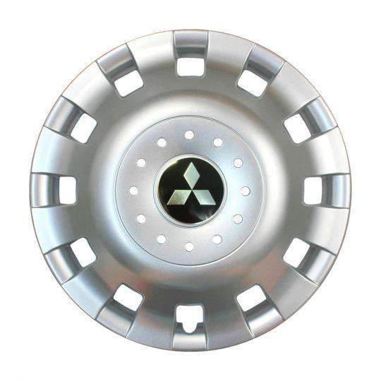 Автомобильные колпаки SKS 414 R16 с логотипом Mitsubishi 4 шт. Серебристый