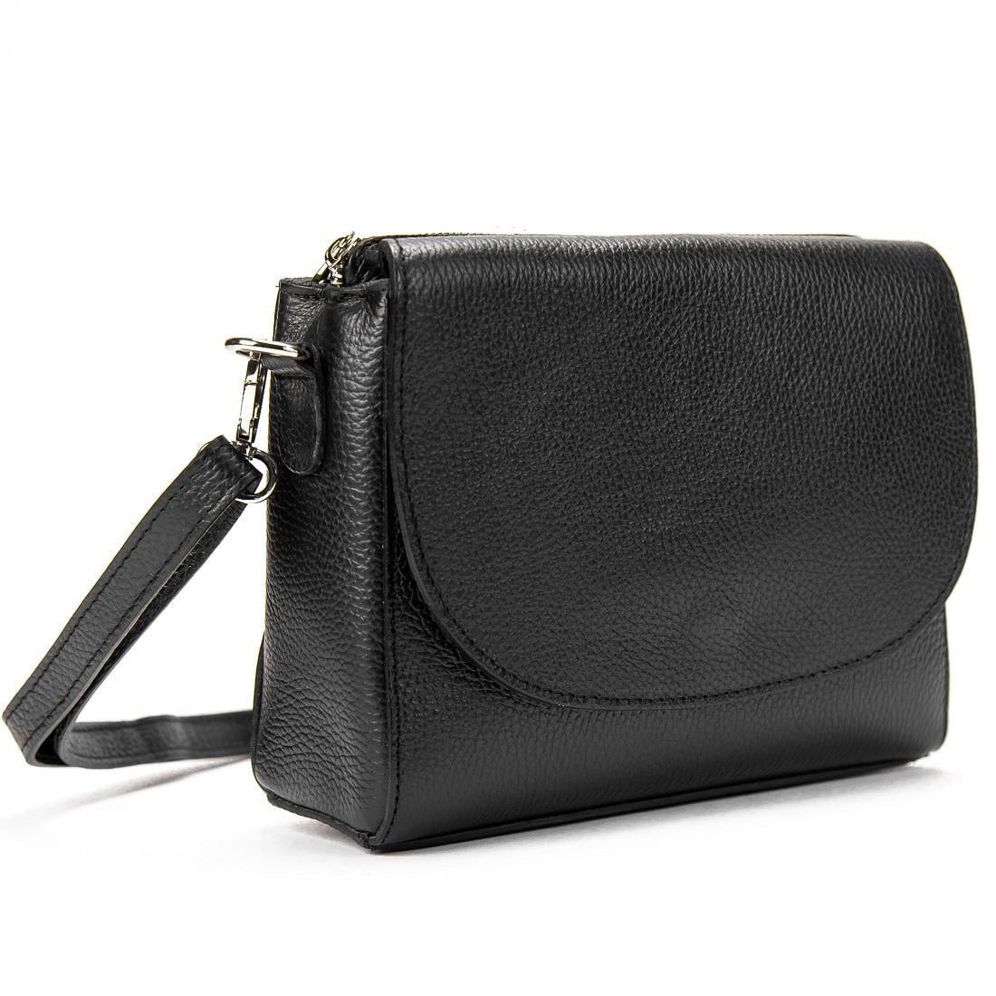 Жіноча сумка Royal Bag F-IT-9804A шкіряна Чорний (6093)
