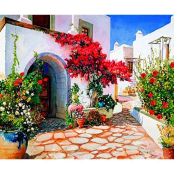 Картина по номерам Josef Otten Цветочный дворик на дереве 40х50 см (8399RSBD-mt) Картина по номерам Josef Otten Цветочный дворик на дереве 40х50 см (8399RSBD-mt)