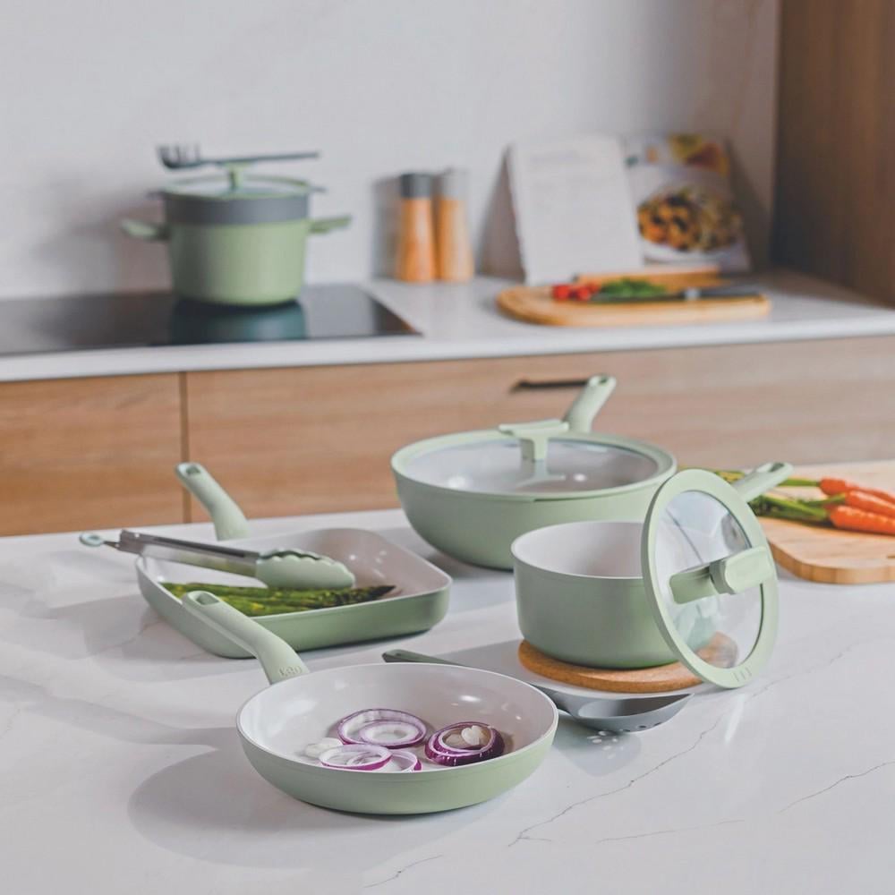 Сковородка для омлета с лопаткой BergHOFF Leo Balance Sage 24 см (3950464) - фото 5 Сковородка для омлета с лопаткой BergHOFF Leo Balance Sage 24 см (3950464) - фото 5