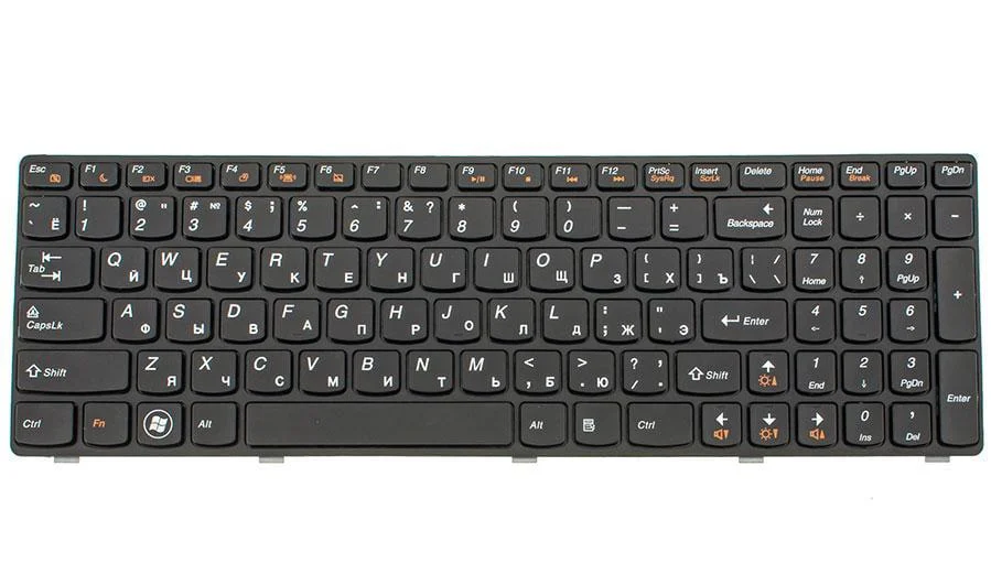 Клавиатура для ноутбука Lenovo IdeaPad N580 Черный (181855)