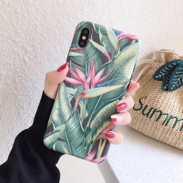 Чехол на iPhone 7 Plus / 8 Plus Full (цветочный принт)