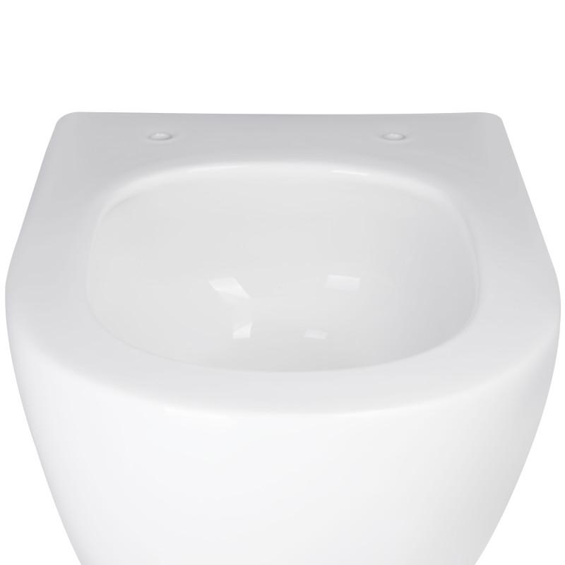 Унитаз подвесной Qtap Jay безободковый Ultra Quiet с сиденьем Soft-close QT07335177W - фото 7