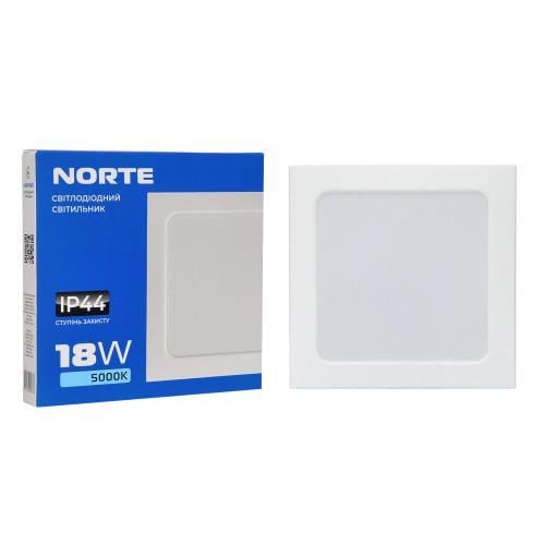 Светильник потолочный квадратный NORTE 1-NDP-1628 18W 5000K IP44 (27552532)