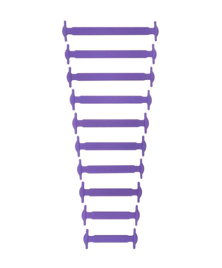 Шнурки силиконовые Coolnice в тубе универсальные 20 шт Фиолетовый (5627)