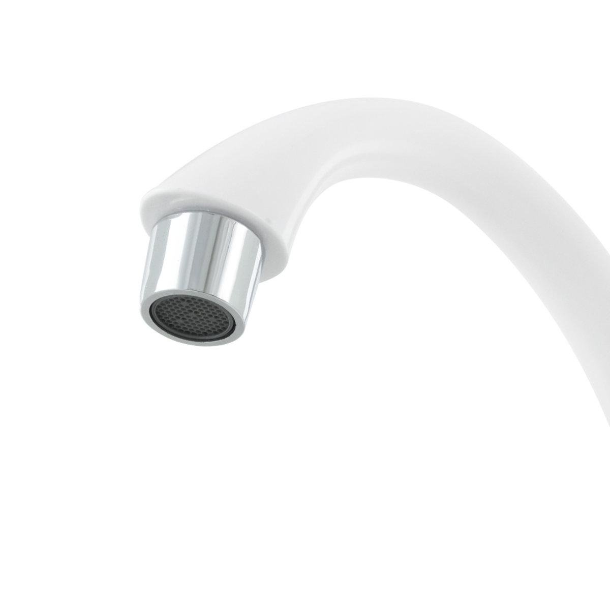 Смеситель для кухни Rizo RP49W однорычажный из ABS пластика врезной Белый - фото 3 Смеситель для кухни Rizo RP49W однорычажный из ABS пластика врезной Белый - фото 3