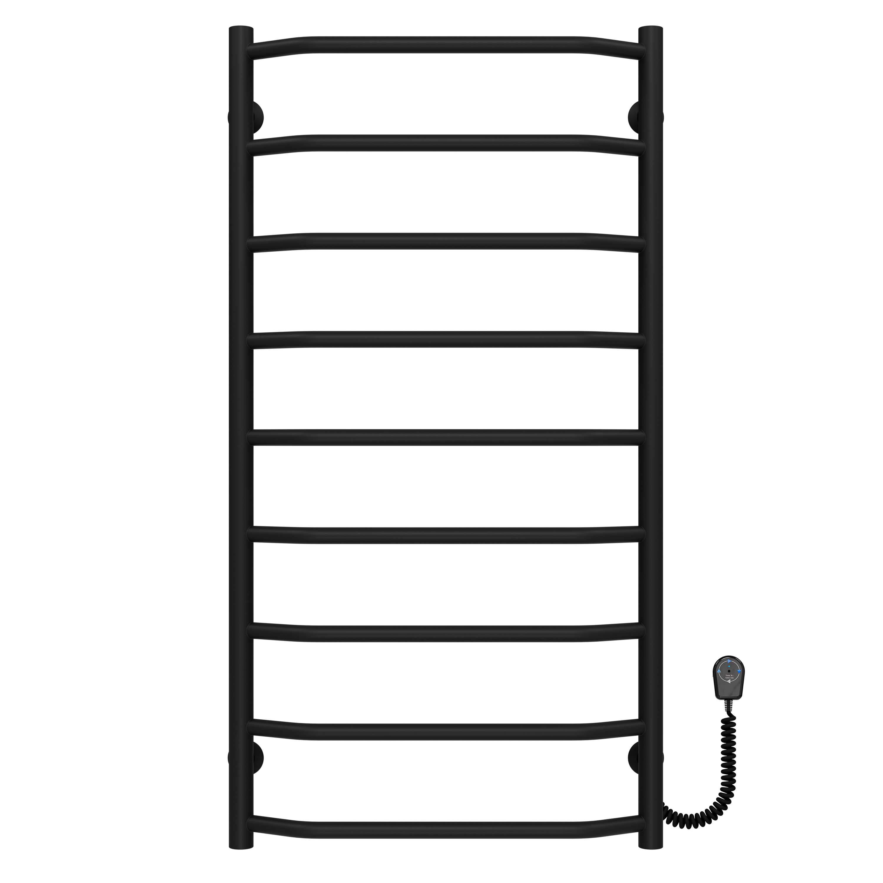 Полотенцесушитель электрический Deffi Трапеция П9 EF16 правое подключение нержавеющая сталь 500х1000 мм Черный (C.TR.100.50.9.EBR5)