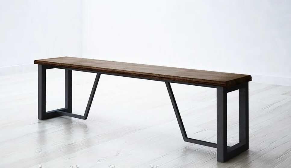 Лавка классическая EcoLoft IN-2520 из натурального дерева в стиле лофт (29197656)