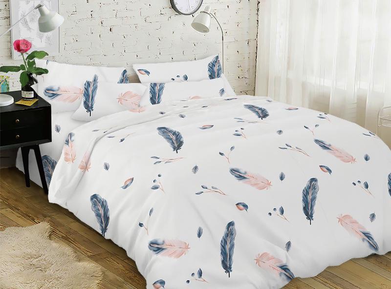 Комплект постільної білизни Zastelli 4654 Пір'я бязь євро 200х220 см Комплект постільної білизни Zastelli 4654 Пір'я бязь євро 200х220 см