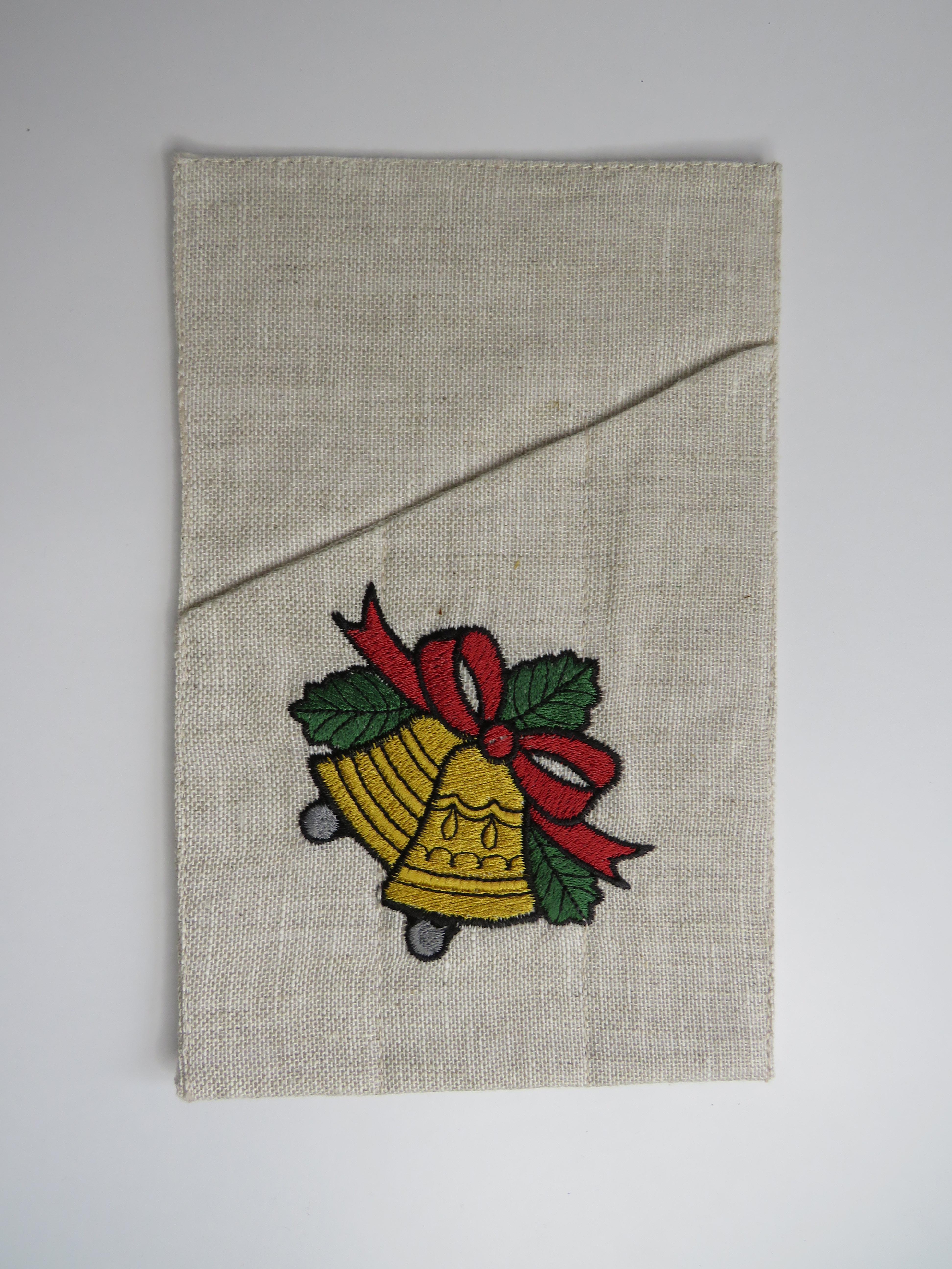 Карман для столовых приборов с вышивкой Рождественские колокольчики (30067460) - фото 2 Карман для столовых приборов с вышивкой Рождественские колокольчики (30067460) - фото 2