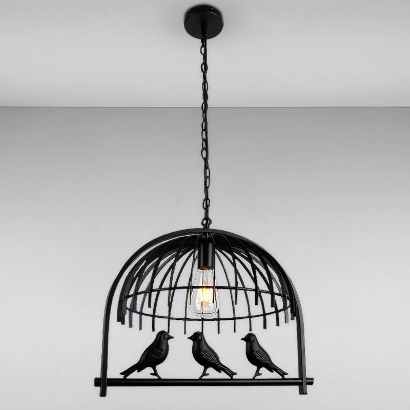 Люстра підвісна лофт Light House LS-16309-1 BK на одну лампу Чорний Люстра підвісна лофт Light House LS-16309-1 BK на одну лампу Чорний