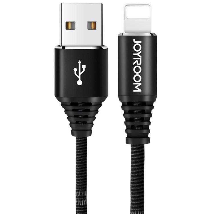 Кабель для зарядки телефона смартфона Lightning iphone JOYROOM Armor Seies S-L316 1м 2.4A Черный