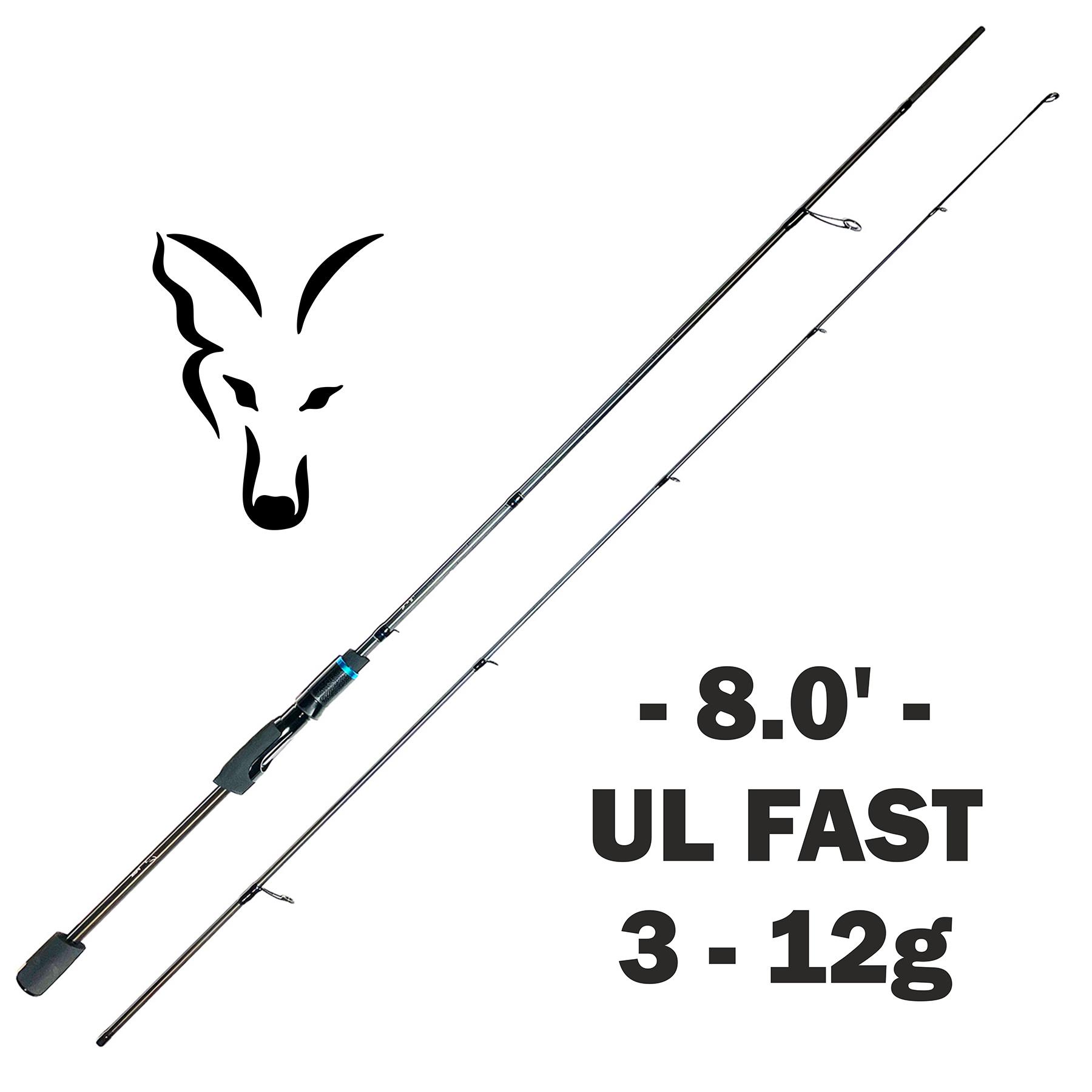 Спінінг Fox Long Rage UL 8" Fast 2,41 м 3-12 г (FXLRUL8) - фото 7