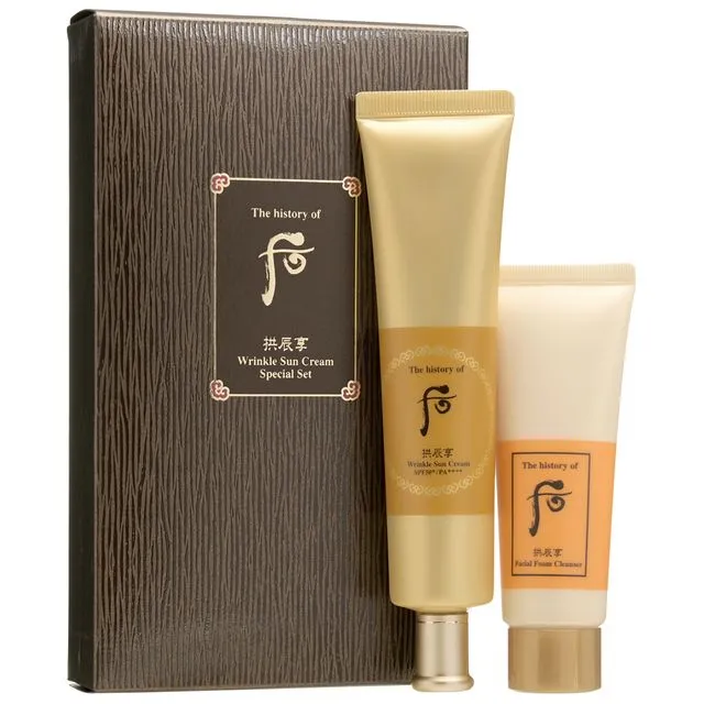 Набор солнцезащитный The History of Whoo Gongjinhyang Wrinkle Sun Cream Special Set (8801051496697)