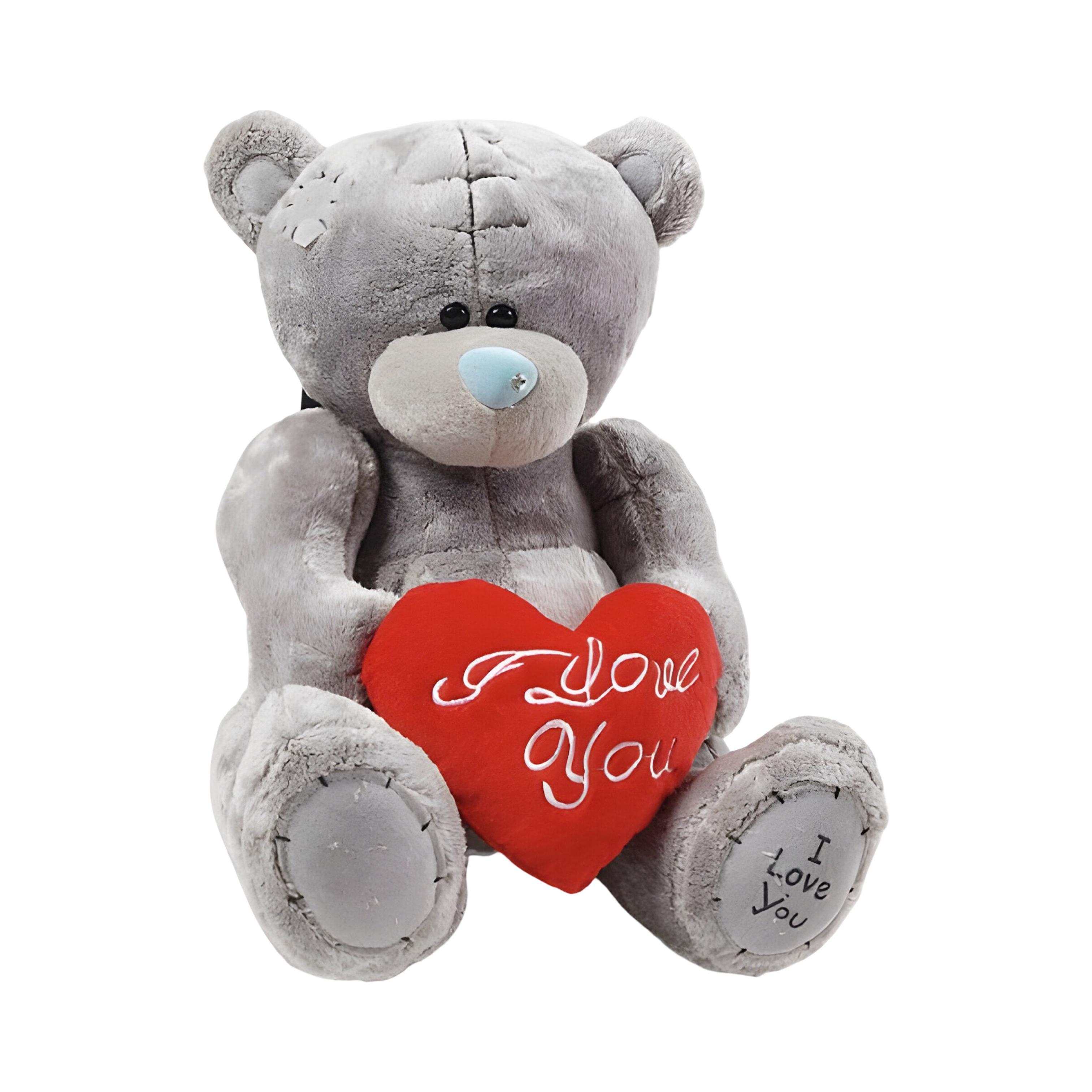 М'яка іграшка Ведмедик з серцем синтепон 28 см (M 17963-3)