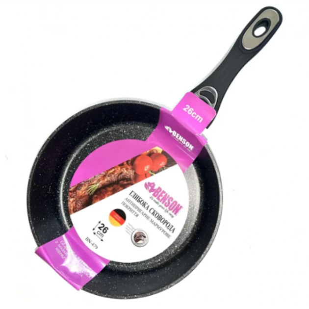 Сковорідка глубока гранітна Benson 26 см (BN-479)
