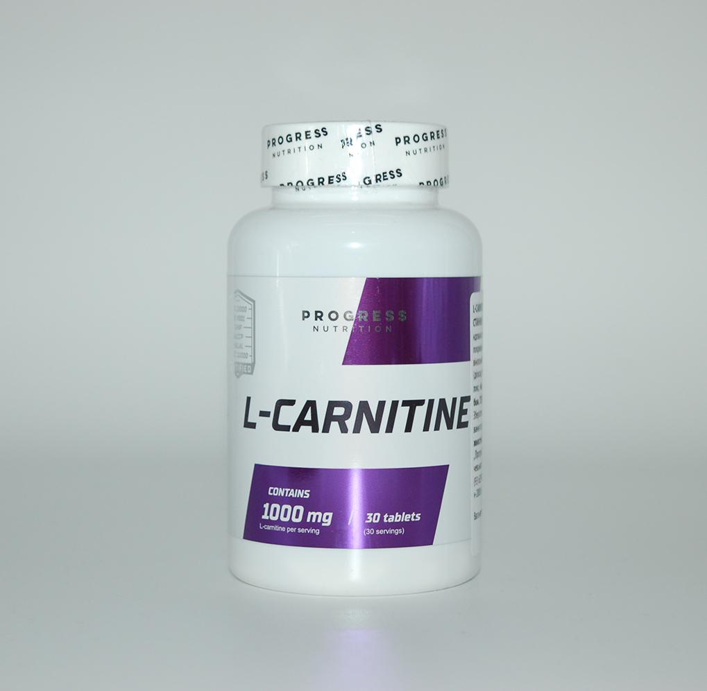 ᐉ Л-карнитин Progress Nutrition 1000 мг 30 таб. (PRG-35681)